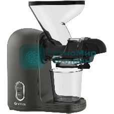 Соковыжималка Vitek VT-3715 чёрный, шнековая горизонтальная, 300 Вт, 280 мл, электронное, реверс