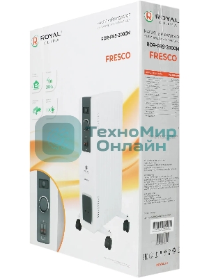 Радиатор масляный Royal Clima ROR-FR9-2000M 2000Вт белый/черный