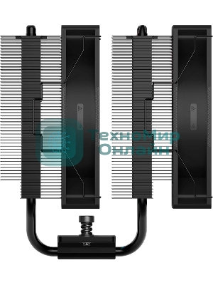 Кулер для процессора/CPU Cooler PCCooler RT620 ARGB BK (250W, 4-pin PWM, 157мм, Al/Cu, 6x6мм, 2x120мм, 73.32CFM, 34.9dBA, 2200RPM, S: 1851/1700/1200/115X, AM5/AM4, черный)