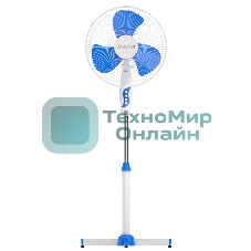 Вентилятор напольный Maxvi FS1645 white-blue