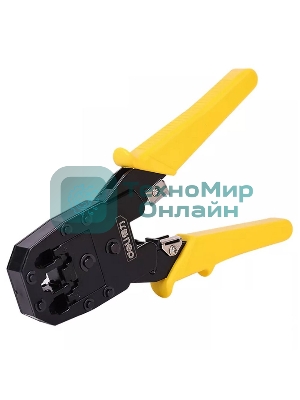 Обжимные клещи Deli DL2468 4P,6P,8P Размер: 200 мм. Спецификация обжима: 4P, 6P, 8P. Холоднокатаный стальной лист с черной отделкой ручка из ПВХ. Многофункциональность: резка проволоки, зачистка.