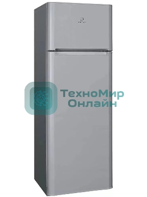 Холодильник Indesit TIA 16 G серебристый двухкамерный 245/51л морозилка сверху, ручная разморозка