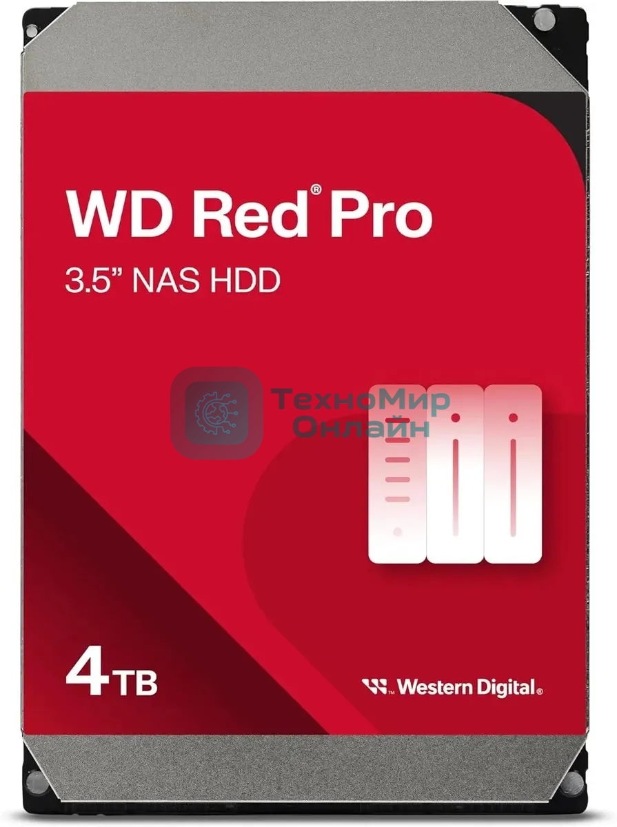 Жесткий диск WD Red Pro WD4005FFBX, 4ТБ, HDD, SATA III, 3.5