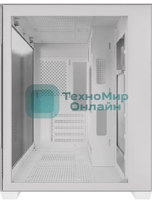 Компьютерный корпус Accord ACC-ZMS03W белый без БП mATX 3x120мм 1xUSB2.0 1xUSB3.0 1xUSB3.1 audio