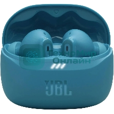 Наушники TWS JBL Tune Beam бирюзовый, внутриканальные, Bluetooth, активное шумоподавление, быстрая зарядка, до 12 ч