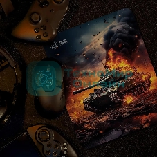 Коврик для мыши Cactus CS-MP-D04M Burning tank 300x250x3мм