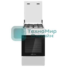 Плита газовая Maunfeld MGC50GCW08D белый, конфорок 4 шт, духовка 59 л, 50 см x 89 см x 65 см