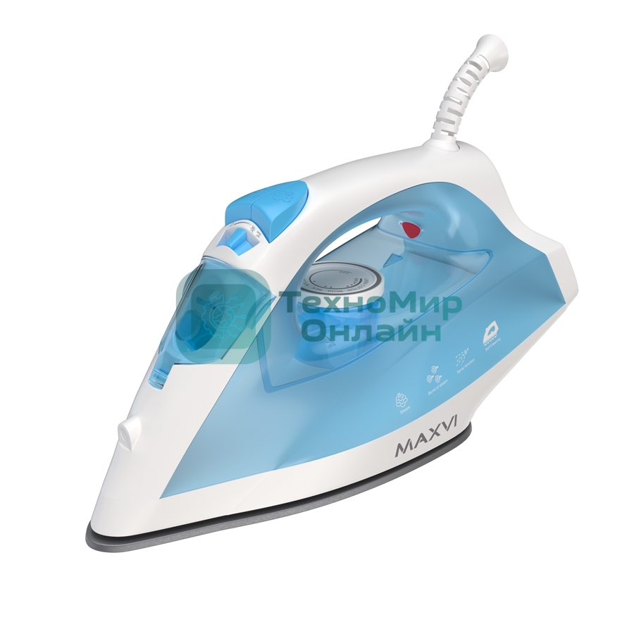 Утюг Maxvi SI1801 белый/голубой