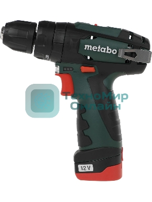 Дрель-шуруповерт Metabo PowerMaxx SB 600385500, 10,8 В, 2 Ач, 34 Нм, щеточный, ударный