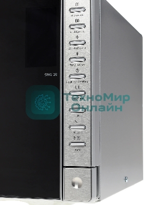 Микроволновая печь CASO SMG 20 серебристый/черный, 20 л, 800 Вт, переключатели - кнопки