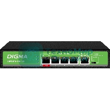 Коммутатор Digma DSP204G-1G-T80, 5×1 Гбит/с, неуправляемый
