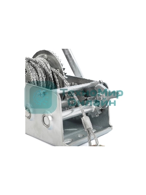 Лебедка ручная барабанная PATRIOT WH 1100B, усилие - 1100 кг, трос- 8 м