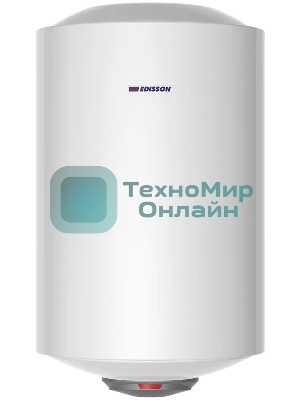 Водонагреватель Edisson ER 100 V 100л, 1,5 кВт, 220В, время нагрева 2ч 35 мин, габариты 450х1050х460мм, внутр. бак эмаль. вес 27кг.