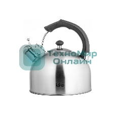 Чайник для плиты металлический Lara LR00-06 (матовый) 4.0 л, индукционное дно 0.3 мм