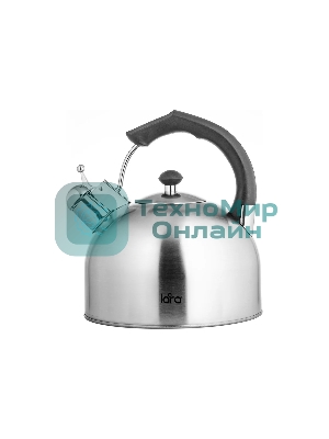 Чайник для плиты металлический Lara LR00-06 (матовый) 4.0 л, индукционное дно 0.3 мм