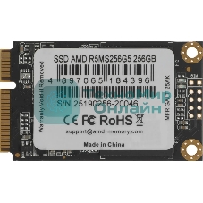 Накопитель SSD AMD Radeon 256Gb Client SSD mSATA 3D NAND Retail R5MS256G5