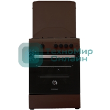 Плита газовая Renova SG6G-BR коричневый, конфорок 4 шт, духовка 70 л, 60 см x 85 см x 60 см