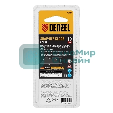Лезвия Denzel 19 мм, сталь SK5 - 0,6 мм, трапециевидные, 5 шт.