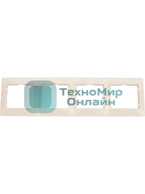 Рамка 4-м КВАРТА РГ-4-ККм горизонт. крем. IEK EMK40-K33-DM