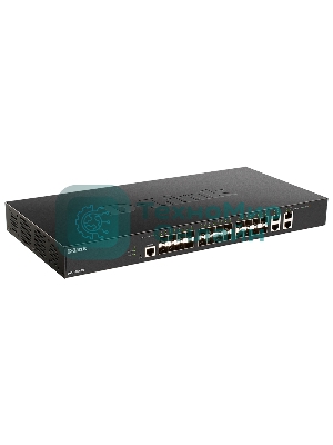 Коммутатор D-Link DXS-1210-28S/A1A, 24×10 Гбит/с SFP+ + 4×10 Гбит/с Combo, управляемый