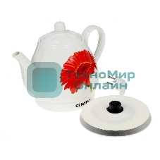Электрочайник Centek CT-0062 белый, 2.0 л, 2000 Вт, скрытый нагревательный элемент