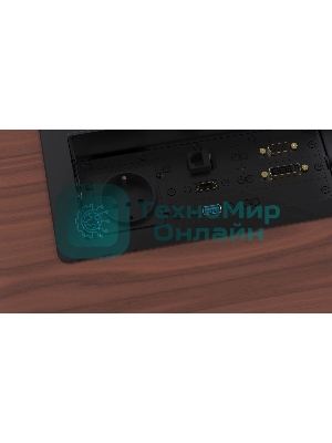 Металлический корпус WRTS-11BOX-B Wize для модульной системы врезного лючка в стол с убирающейся крышкой, черный;