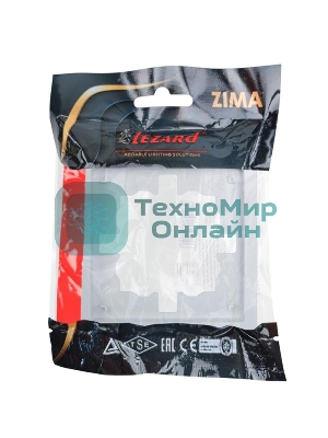 Рамка 1-мест. горизонт. ZIMA белый LEZARD 704-0200-146