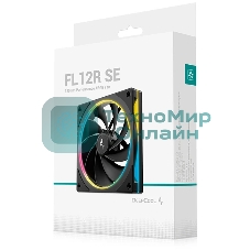 Вентилятор для корпуса Deepcool FL12R SE Reverse ARGb 120х120x25 черный 4-pin 28.67дБ (упак.:1шт) (R-FL12RSE-BKAPN1-G) Ret