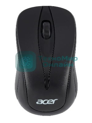 Мышь беспроводная Acer OMR131 черный, 1000 dpi, радиоканал, USB, кнопки - 3