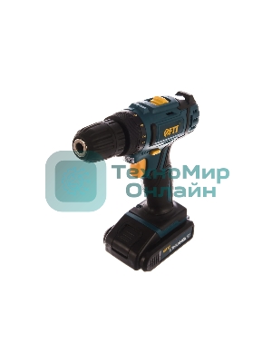 Дрель-шуруповерт аккумуляторная Fit 80189, Аккумуляторная, 18В, 2 АКБ, Кейс