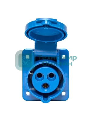 Розетка стационарная внутренняя EKF 413 ps-413-16-220 16А 220В 2P+РЕ IP44