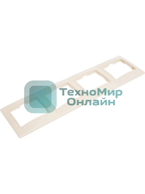 Рамка 4-м КВАРТА РГ-4-ККм горизонт. крем. IEK EMK40-K33-DM