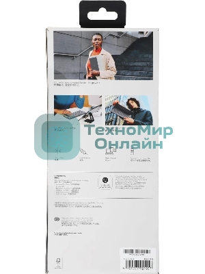 Клавиатура Logitech Keys to Go 2 беспроводная, Bluetooth, серый