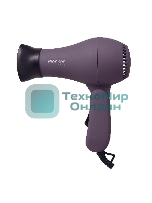 Фен Pioneer HD-1010 фиолетовый/черный, 1000 Вт, компактный