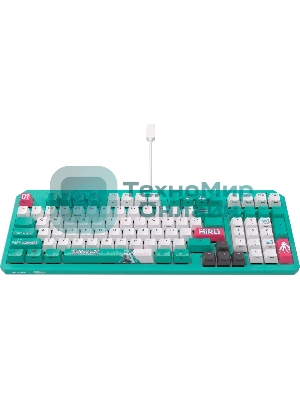 Клавиатура ASUS TUF Gaming K3 Gen II MIKU Edition проводная, USB Type-A, голубой