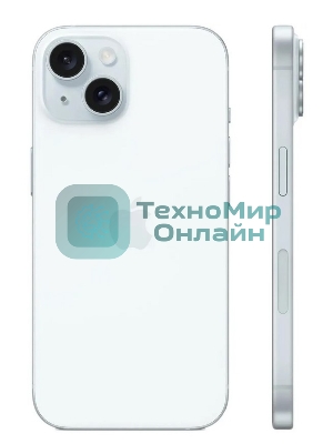 Смартфон Apple iPhone 15, 6/128Gb, голубой