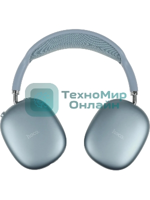 Беспроводные/проводные наушники Hoco W35 Air Triumph голубой, полноразмерные, Bluetooth + проводной, до 45 ч