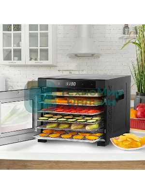 Сушка для фруктов и овощей Kitfort КТ-1964 18под. 600 Вт, черный