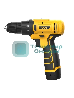 Дрель-шуруповерт Deli DL-DZ12-5A2, 12 В, 2 Ач, 30 Нм, щеточный
