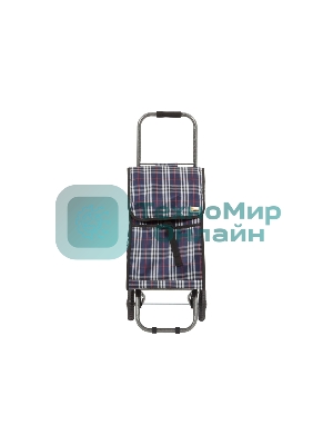 Тележка с сумкой Рыжий кот D203ECO Tartan, до 30 кг