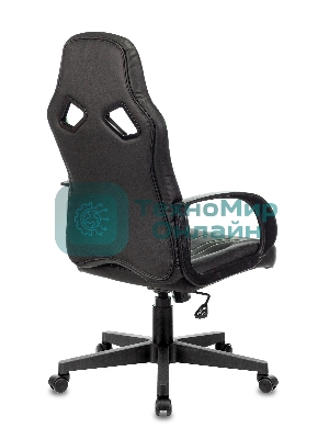 Кресло игровое Бюрократ ZOMBIE RUNNER черный/зеленый искусственная кожа крестовина пластик