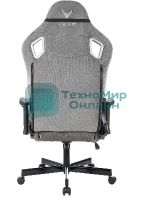 Кресло Knight Outrider серый, ткань, 120 кг, механизм качания