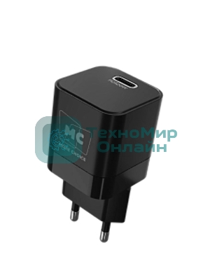 Сетевое зарядное устройство MORE CHOICE (4620202555823) NC86i 1Type-C 3.0A PD 20W для Lightning 8-pin Type-C, черный