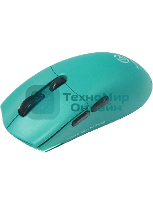 Мышь беспроводная/проводная Raskat MG006TR зеленый, 26000 dpi, радиоканал, Bluetooth, USB, кнопки - 6