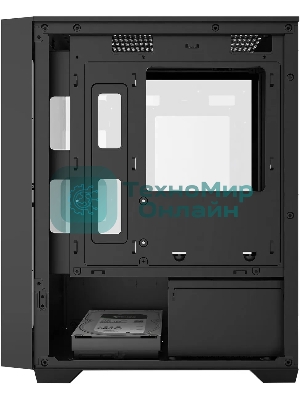 Компьютерный корпус Bloody CC-123 черный без БП mATX 8x120мм 2xUSB2.0 1xUSB3.0 audio bott PSU