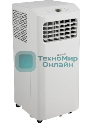 Кондиционер мобильный Hisense AP-09CR4GKVS00 9000 BTU, 17 м², 52 дБ, охлаждение, осушение, белый