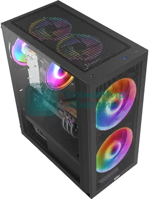 Компьютерный корпус AeroCool/Formula Air Power G5 DUO черный без БП ATX 2x180мм 1xUSB3.0 1xUSB3.1 audio bott PSU