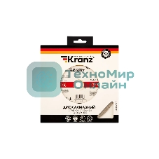 Диск алмазный отрезной сплошной Kranz 180x22.2/25,4 мм