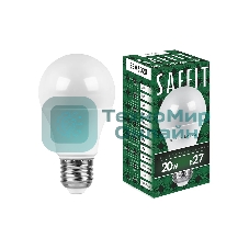Лампа светодиодная SAFFIT SBA6020 (55013) 20Вт Е27 теплый