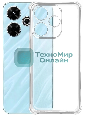 Чехол (клип-кейс) BoraSCO для Xiaomi Poco M6 4G Bumper Case прозрачный